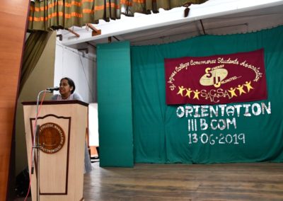 Orientation programme for III B.Com students