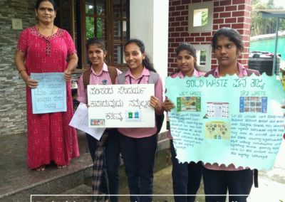 Agnes towards Community of St Agnes College (Autonomous) reaches out to Kuthar, Munnur Village to Conduct a Survey and to create awareness about Solid Waste Management