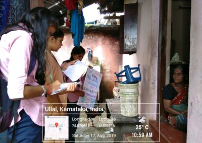 Agnes towards Community of St Agnes College (Autonomous) reaches out to Kuthar, Munnur Village to Conduct a Survey and to create awareness about Solid Waste Management