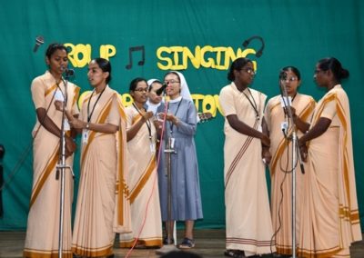 A group singing competition was held at St Agnes College