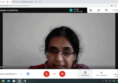 Webinar on Women And Mental Health