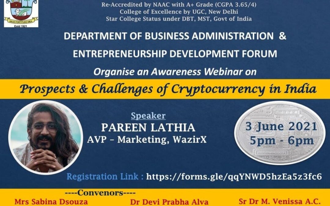 Webinar on - Cryptocurrency