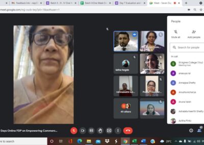 FDP on Empowering Commerce teachers for NEP