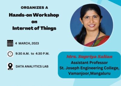 Hands-on Workshop On Internet of Things