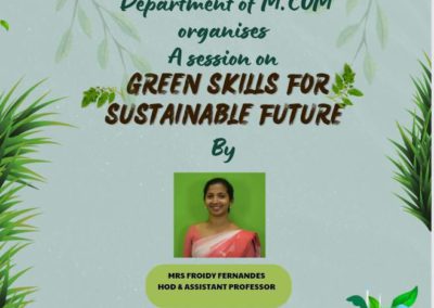 A Session on Green Skills for Sustainable Future
