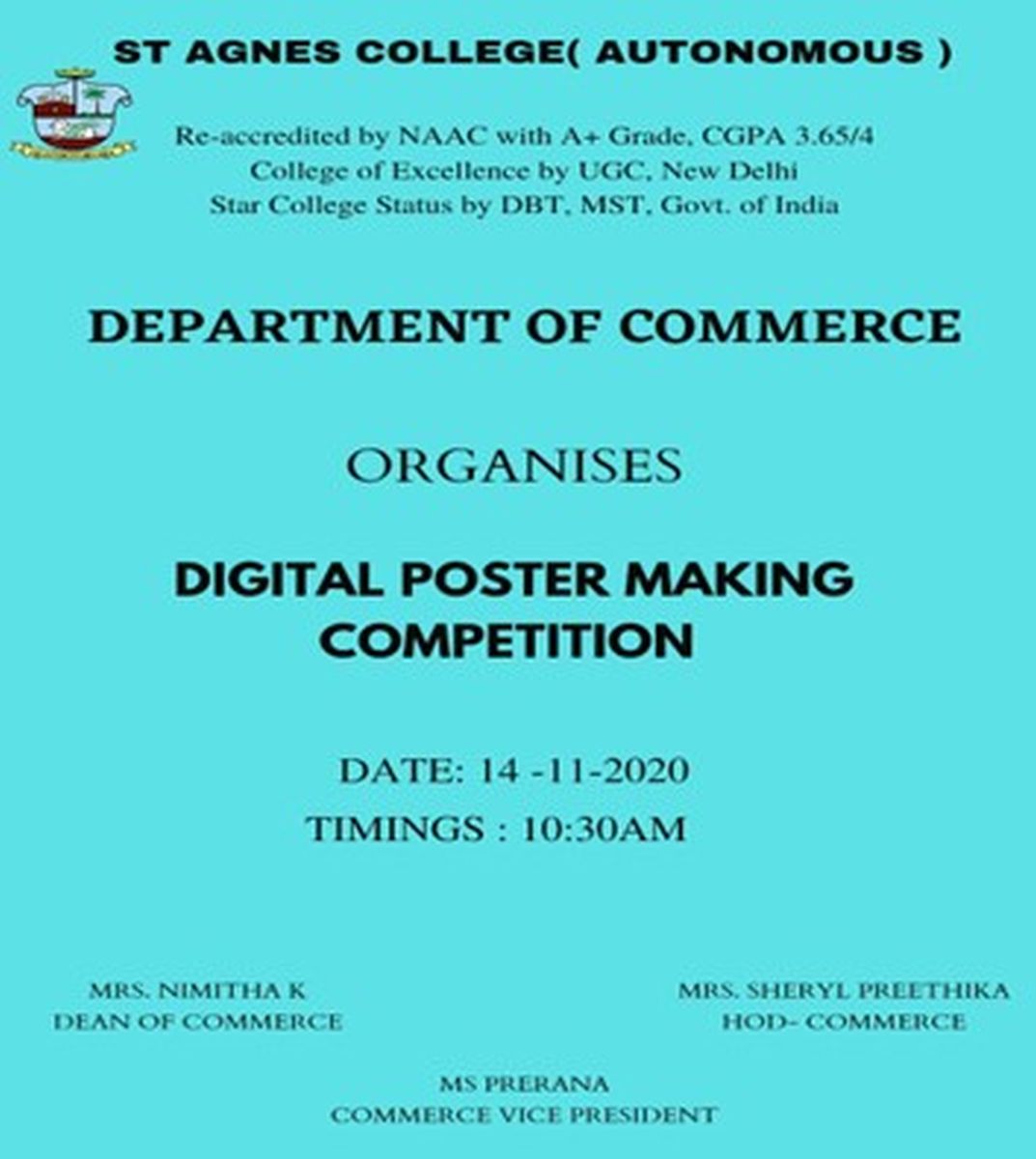 Digital Poster Making Competition St. Agnes College (Autonomous