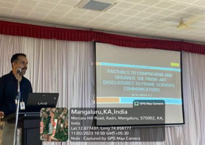 Seminar on “Factuals to comprehend and organize the prior-art disclosures to frame Scientific Communications”