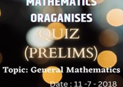 Quiz-General Mathematics