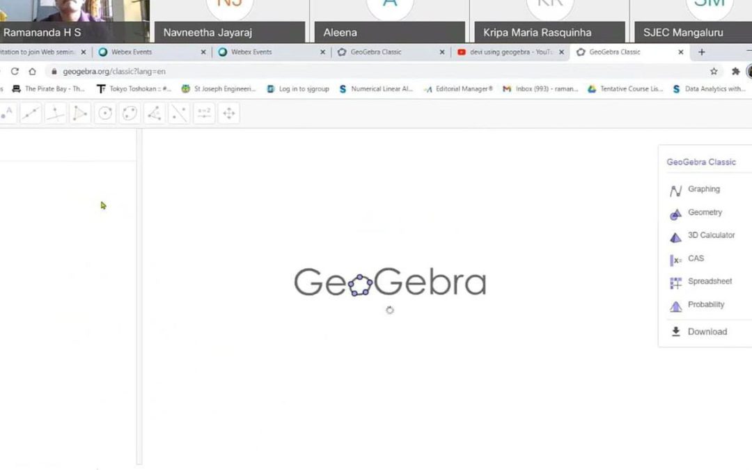 Webinar on Geogebra