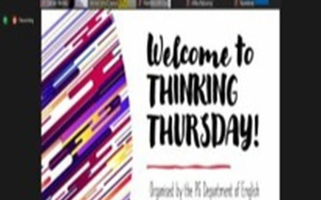 Weekly Online Programme ‘Thinking Thursdays’