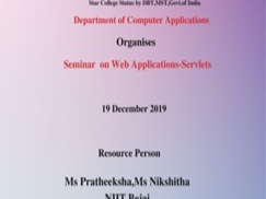 Seminar on Web Applications –  Servlets