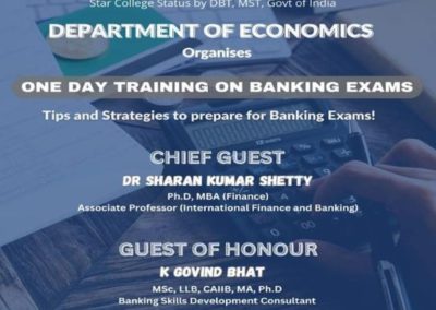 One Day Training Programme On “Banking Exams”