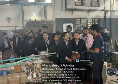 Industrial Visit: Gurucharan Industries, Vinayaka Engineering Works and Achal Industry, Mangalore