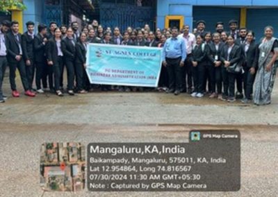 Industrial Visit: Gurucharan Industries, Vinayaka Engineering Works and Achal Industry, Mangalore