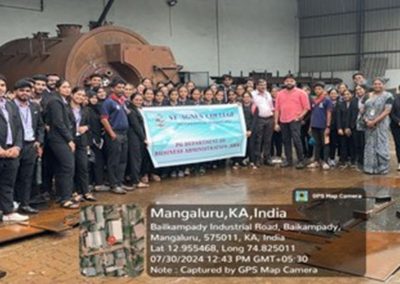 Industrial Visit: Gurucharan Industries, Vinayaka Engineering Works and Achal Industry, Mangalore