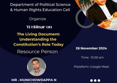 Webinar Held on Constitution Day