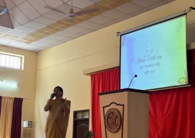 Importance of utilizing one's abilities session was organized at St Agnes College