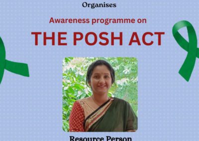 An awareness session on the PoSH Act