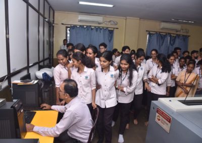 Hands-on Experience in Newspaper Production at Vijayavani Printing Press