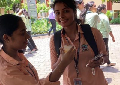 Preparation and sale of healthy snacks in connection with National Nutrition Month