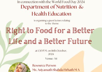 Right to Food for a Better Life and a Better Future