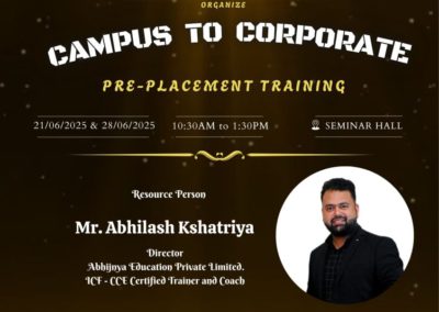Campus to Corporate: Pre-Placement Training