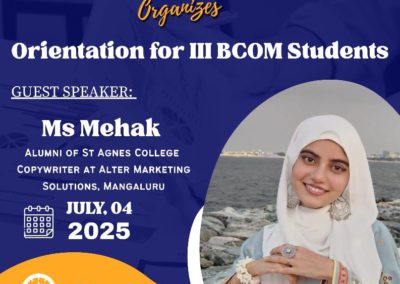 Orientation Programme for III B. Com Students