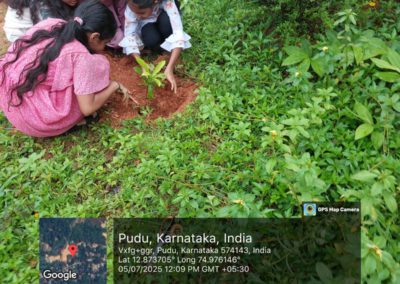 Plantation Drive at Dakshina Kannada Zilla Panchayat Higher Primary School