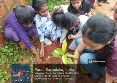 Plantation Drive at Dakshina Kannada Zilla Panchayat Higher Primary School