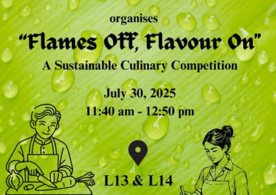 Flames off, flavours on: a sustainable culinary competition