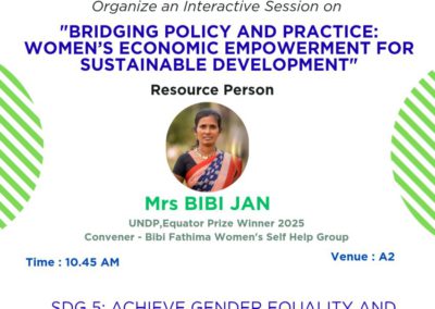 Bridging Policy and Practice: Women’s Economic Empowerment for Sustainable Development