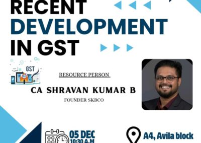 Recent Development in GST