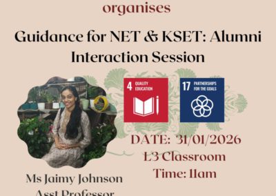 Alumni Interaction Session: Guidance for NET & KSET