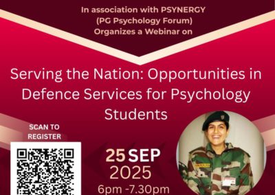 Opportunities in defence services for psychology students