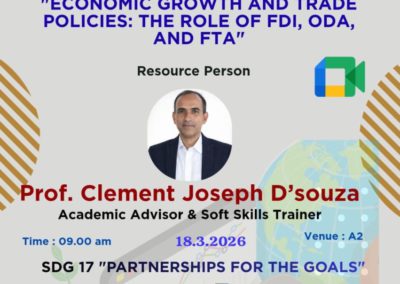 Webinar on Economic Growth and Trade Policies