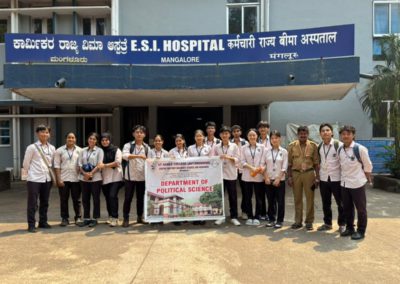 Political Science Students Visit ESI Hospital
