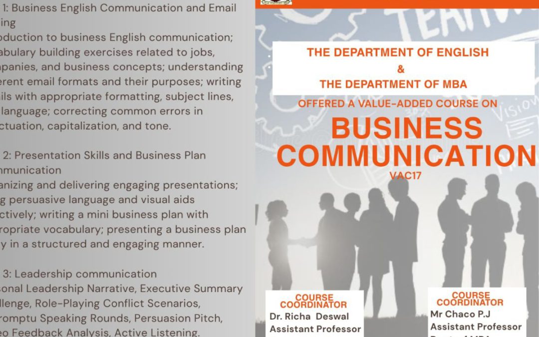 Value Added Course on Business Communication