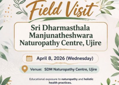 Field visit to Shantivana SDM Naturopathy Centre