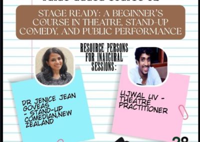 Stage Ready: A Beginner’s Course in the Theatre, Stand-up comedy and Public Performance